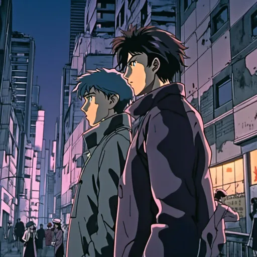 Prompt: <mymodel>anime scene of (Detective Edward Lawrence undercover), cool color scheme, (dramatic lighting), stealthy pose, urban backdrop with shadows, intense gaze, dynamic angle, stylish detective attire, high-quality details, illustrative cutscene effect, engaging narrative elements, cinematic mood, visually captivating, 4K resolution.