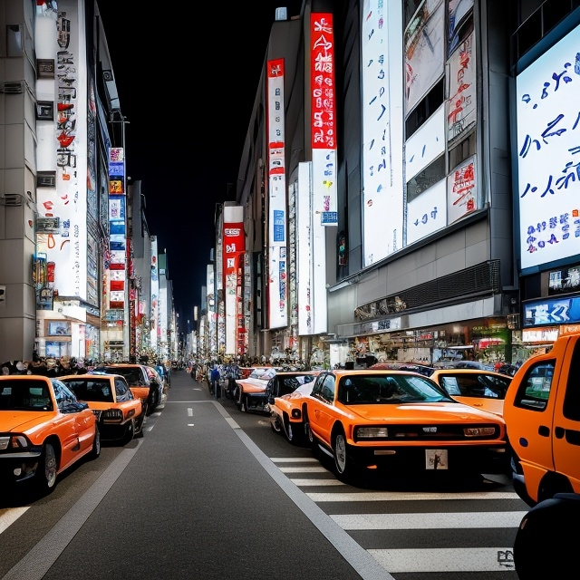 Prompt: toyata apex in tokyo,in the night,with other jdm cars