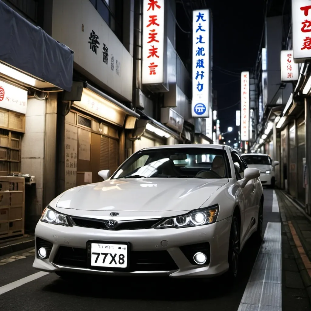 Prompt: toyata apex in tokyo,in the night,with other models
