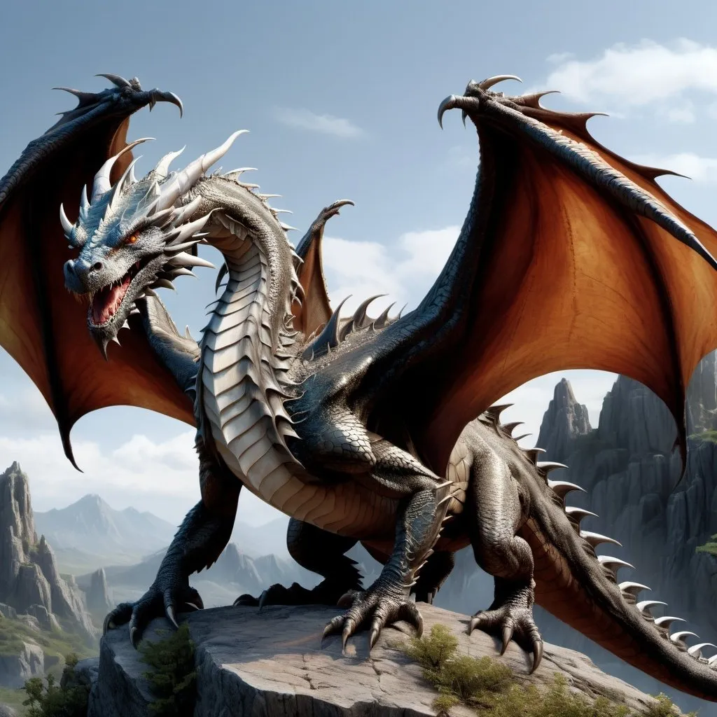 Prompt: dragon

full body, hyper-realistic, high res, detailed, majestic fantasy setting, 