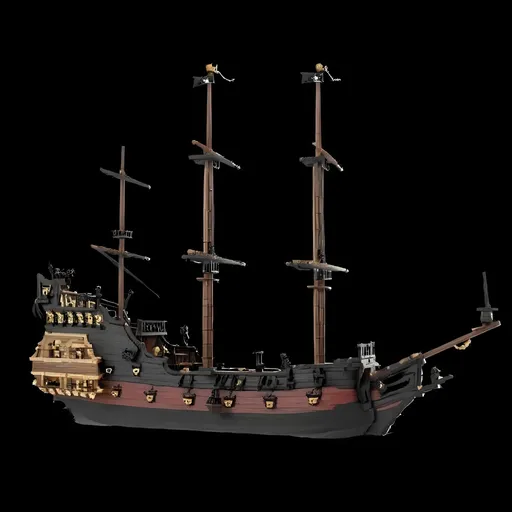 Prompt: Giant galleon pirate ship