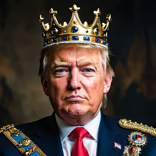Prompt: portrait of king trump