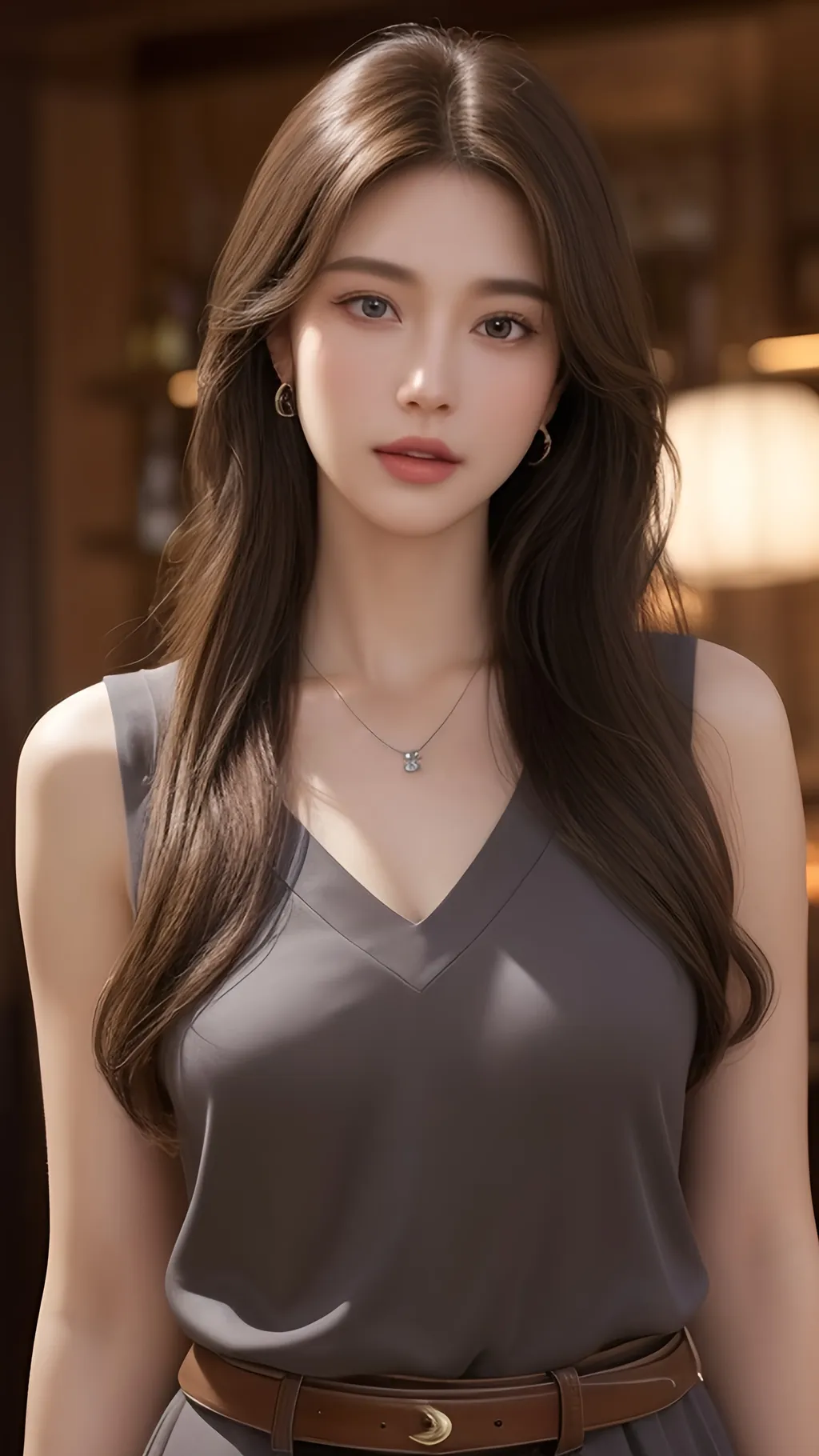 Prompt: <lora:GoodHands-beta2:1>
1girl, Elegant hair, brunette hair, long hair, beautiful detailed eyes, cinematic angle, soft light, extremely detailed face, long eyelashes, light on face, skin details, light smile,
looking at viewer, (bar:1.2), indoor, standing, (sleeveless dress:1.1), necklace, earrings, ring, luxury watches, belt,
(8k, best quality, masterpiece:1.2) , (realistic, photo-realistic:1.37) , ultra-detailed , (realistic, photo-realistic:1.37) , Amazing, extremely detailed CG unity 8k wallpaper, light and shadow details,  (bar background:1.2), cowboy shot,
<lora:more_details:0.8>