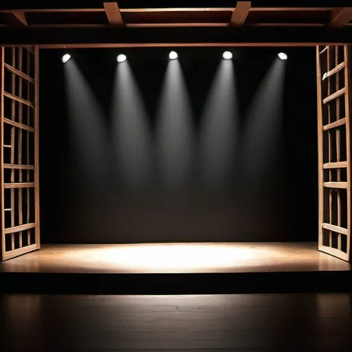 Prompt: Theatre Stage small black box


