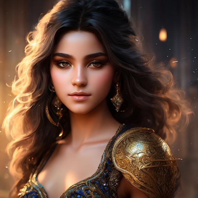 Prompt: full body image of a 15 year-old old sorceress, beautiful, friendly, looking at the camera, masterpiece, sensual, desire, open eyes, visible face, 8k, highly detailed, intricate, smooth, sharp focus, artstation, digital painting, concept art, D&D, fantasy, 