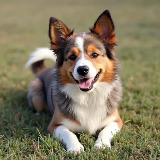 Prompt: Chili Heeler, the mommy dog from Bluey
