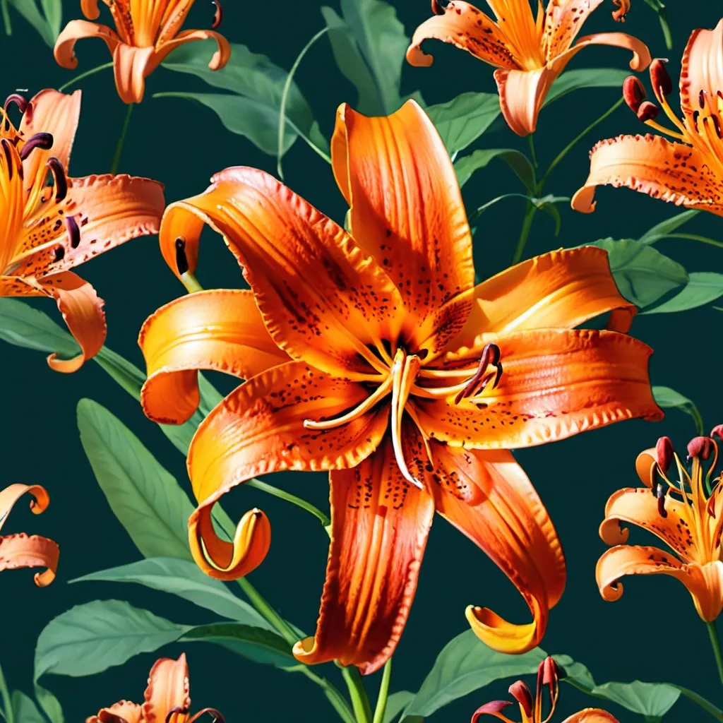 Prompt: Tiger lily