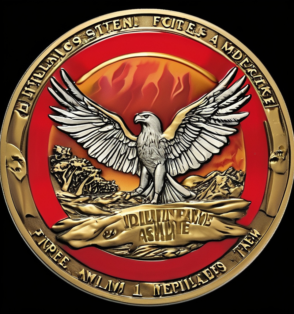 Prompt: design a challenge coin for the Public Information Officers for CAL FIRE Incident Management Team 1. Include the phrase timely and accurate information.