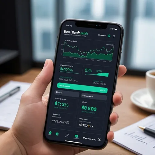 Prompt: 
 Digital Bank
Real-Time Financial
Insights & AI-Powered
Advice