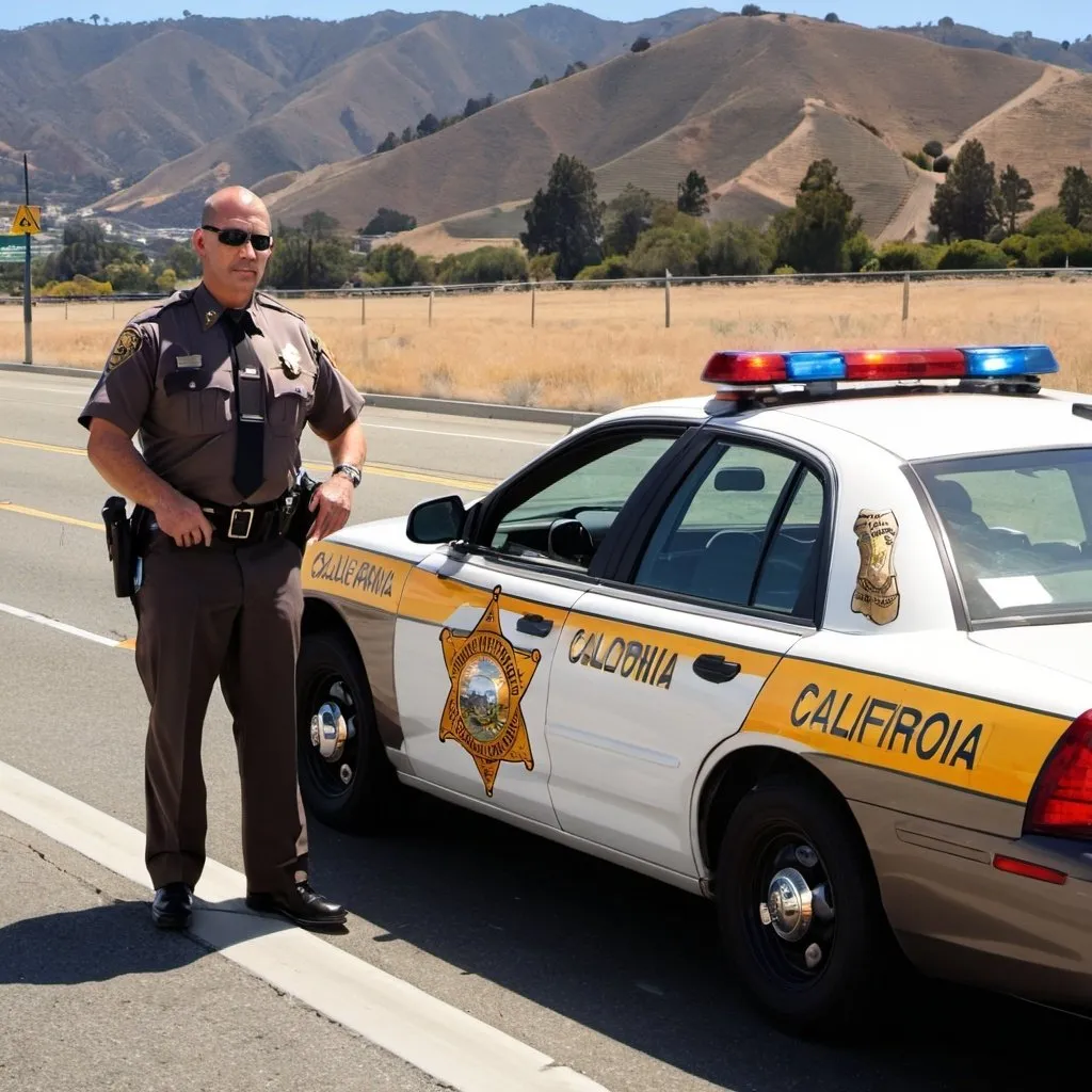 Prompt: california highway patrol