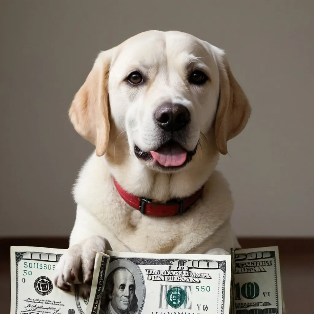 Prompt: Show me a 100 dolar dog