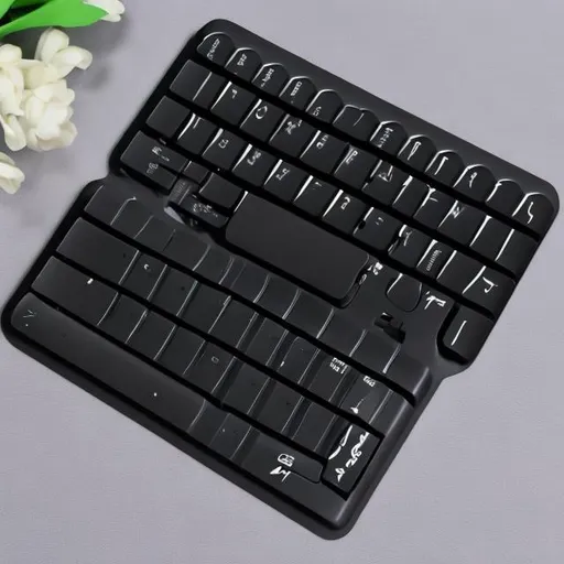 Prompt: petit clavier d'ordinateur pliable et portable