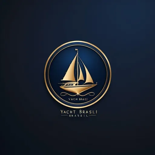 Prompt: "Design a sophisticated and elegant logo for 'Yacht Prime Brasil'. Use a combination of gold and deep blue colors. Include a stylized yacht or sailboat symbol. The logo should reflect premium quality and exclusivity, ideal for a luxury brand in the nautical industry."
