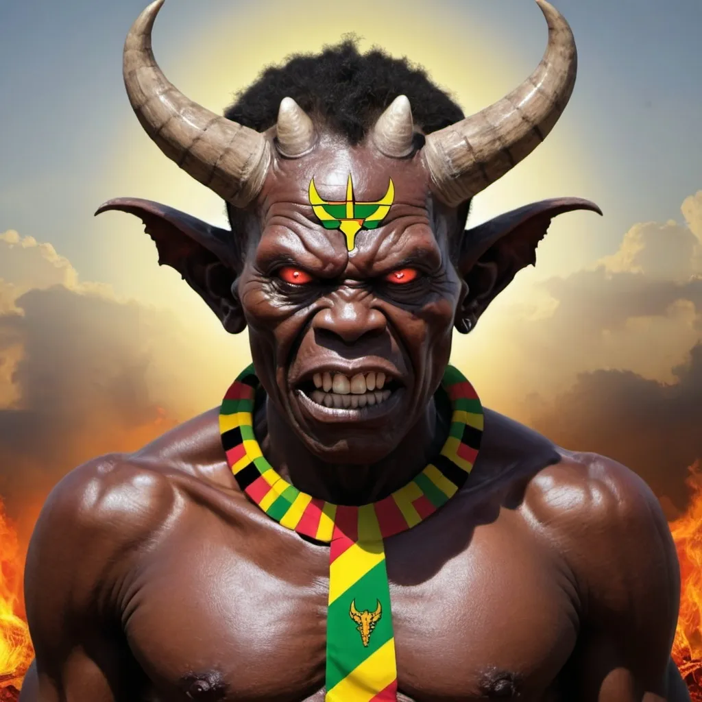 Prompt: Zimbabwe 
as demon 