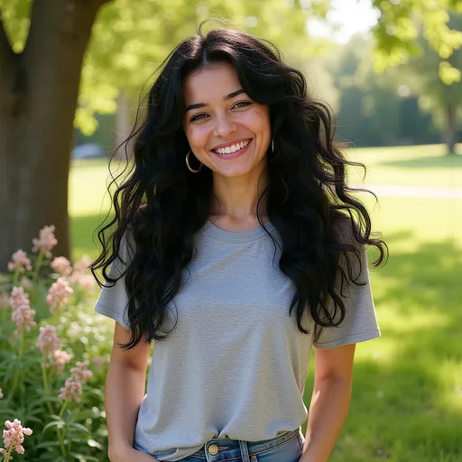 Prompt: @NLHc4Tsmp6aopWrMhzBw is now a stunning girl with no beard