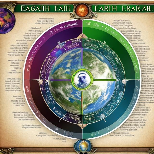 Prompt: Argatha earth spirituel chart inner earth