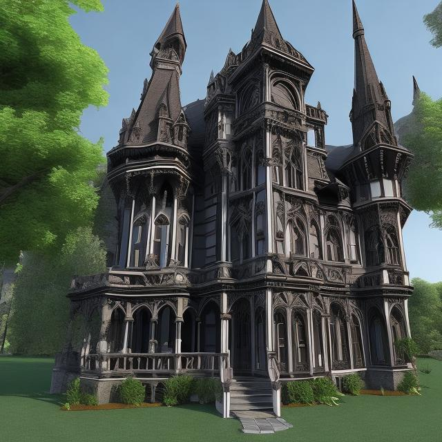 Prompt: gothic house
