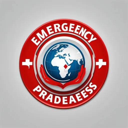 Prompt: logo for emergency preparedness, safety, emergency kit