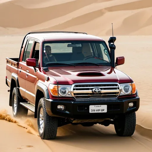 Prompt: land cruiser pick up 2024
 in Dubai