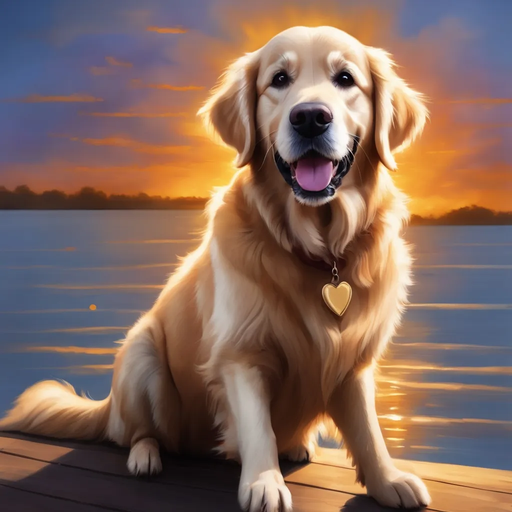 Prompt: And so, night after night, Sparky the grown golden retriever continued his secret missions, leaving paw prints of love and magic wherever he went. As the sun peeked over the horizon, he would return home, his heart filled with the memories of his extraordinary escapades. Though his family remained unaware of his nocturnal adventures, Sparky knew that he had a unique role to play in the world, a role that brought joy to others and enriched his own existence beyond measure.