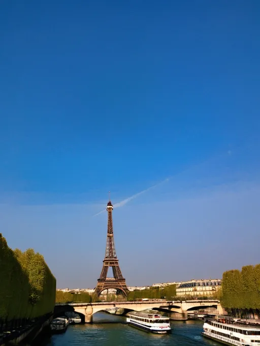 Prompt: highlight the eiffel tower