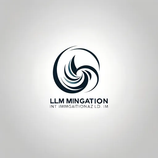 Prompt: Create logo for ILM Immigration NZ Ltd. Incorporate symbols of growth, such as upward lines, geometric shapes, or patterns that expand outward. This represents the new opportunities ILM Immigration offers to its clients.

Sleek and Modern Font: Use a clean, sans-serif font that reflects professionalism, trust, and modernity. The font should be legible and not overly decorative to keep the focus on clarity and authority.

 Position "ILM" in a bolder weight and "Immigration" in a lighter weight to create a hierarchy. 
Colour Palette - Silver / Grey
