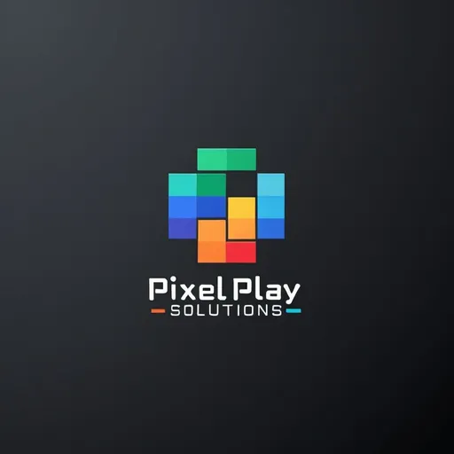 Prompt: Create a modern logo for a business called ‘pixel play solutions’