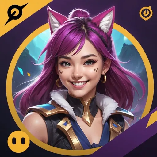Prompt: Create a visually striking cover for a TikTok live stream with the theme of League of Legends. The cover should feature the following elements:

Main Title: "League of Legends Live Stream"
Subtitle: "Join Junior Smile for Epic Gameplay!"
Visual Elements:
Include popular League of Legends characters such as Ahri, Yasuo, or Jinx.
Use a dynamic and vibrant color palette inspired by the game's aesthetics (e.g., shades of blue, purple, and gold).
Incorporate iconic League of Legends imagery like Summoner’s Rift or the game’s logo.
Details:
Add the date and time of the live stream (e.g., "Saturday, 7 PM").
Include Junior Smile’s TikTok handle (@jsmilerecords33).
Mention any special events or highlights, like giveaways or guest appearances.
Design Style:
The design should be bold and energetic, capturing the excitement of a live gaming session.
Utilize a mix of game screenshots and original artwork to make the cover stand out.
Call to Action: "Don’t Miss Out – Follow and Join the Fun!"