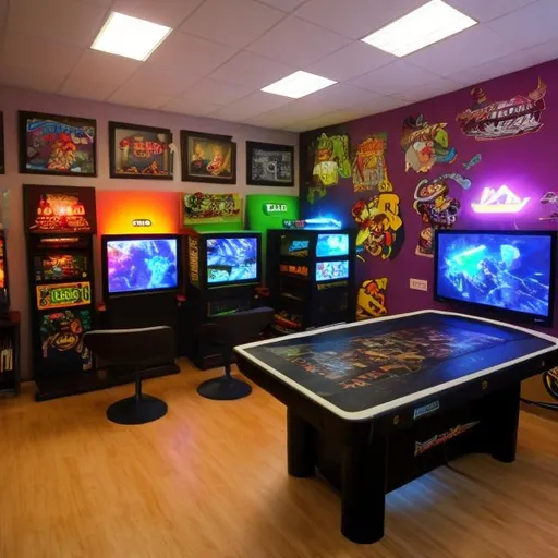 Prompt: video game room
