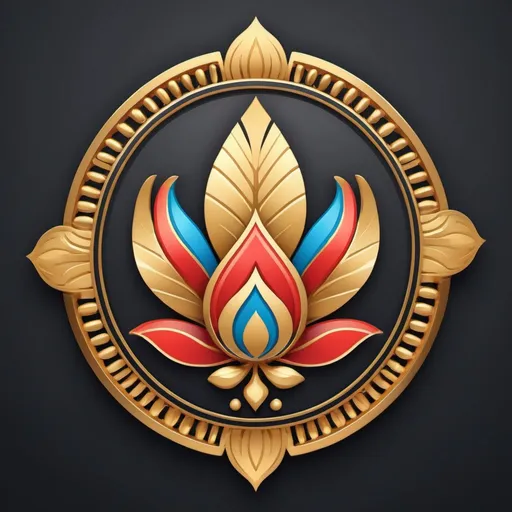 Prompt: India trading logo for YouTube live name trading hub trading, professional, modern design, vibrant colors, high quality, detailed emblem, gold accents, dynamic and energetic, traditional Indian elements, sleek and polished, 3D rendering, flag motif, trading theme, cultural fusion, contemporary twist, YouTube live, best quality, vibrant colors, modern design, traditional elements, dynamic, 3D rendering, professional, polished, gold accents, flag motif, cultural fusion, energetic