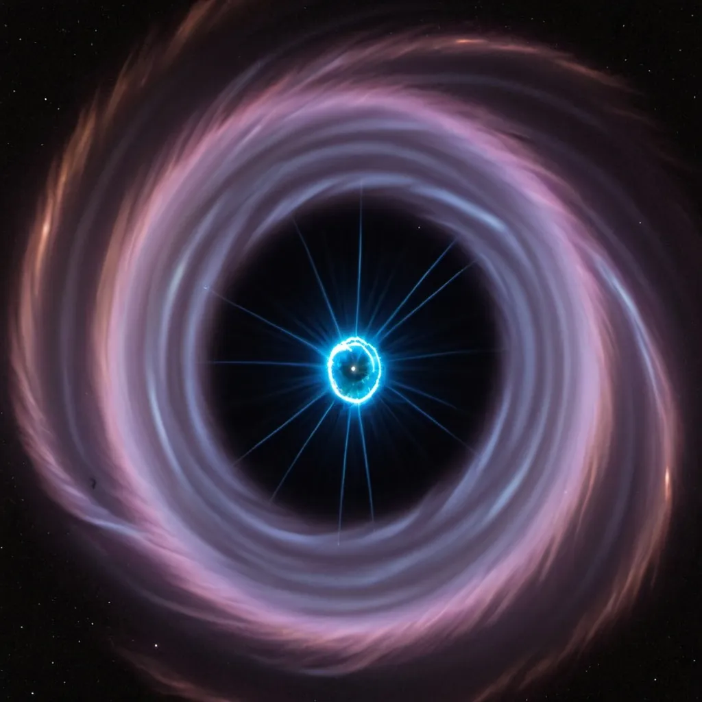 Prompt: A Millisecond Pulsar spinning rapidly