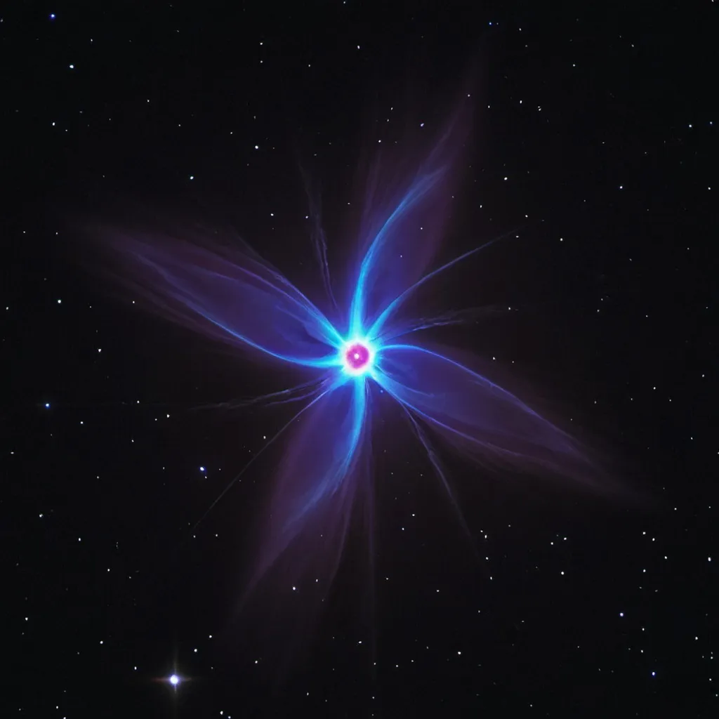 Prompt: Rotating Pulsar