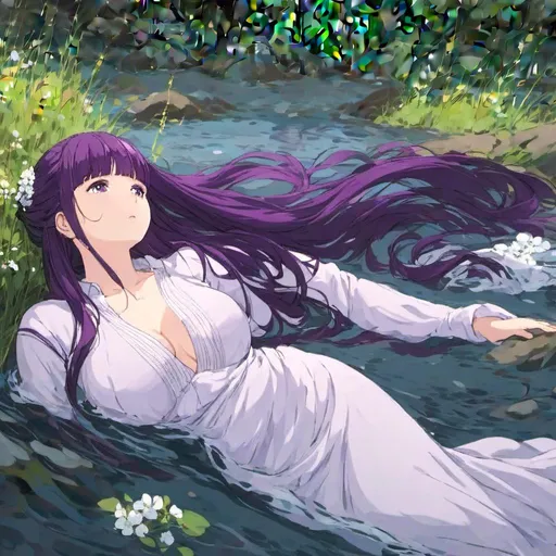 Prompt: <mymodel> bathing in a river