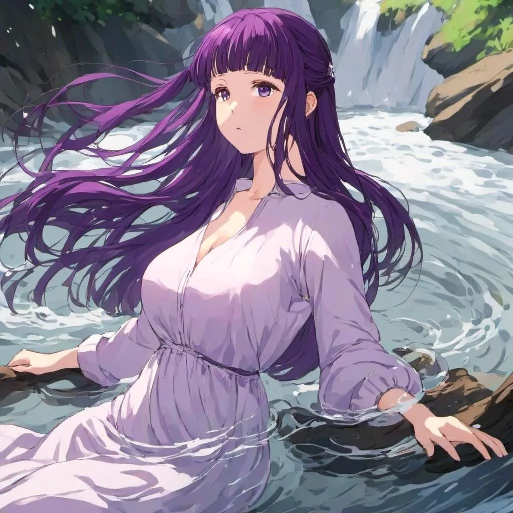 Prompt: <mymodel> bathing in a river