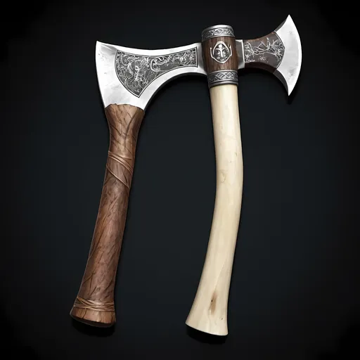 Prompt: Bone Logging Axe