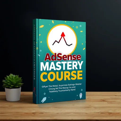 Prompt: Generate a cover  page for my book by the name AdSense Mastery Course it should be beautifully design and relevant to the topic