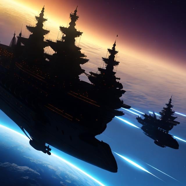 Prompt: Final Fantasy Space Armada