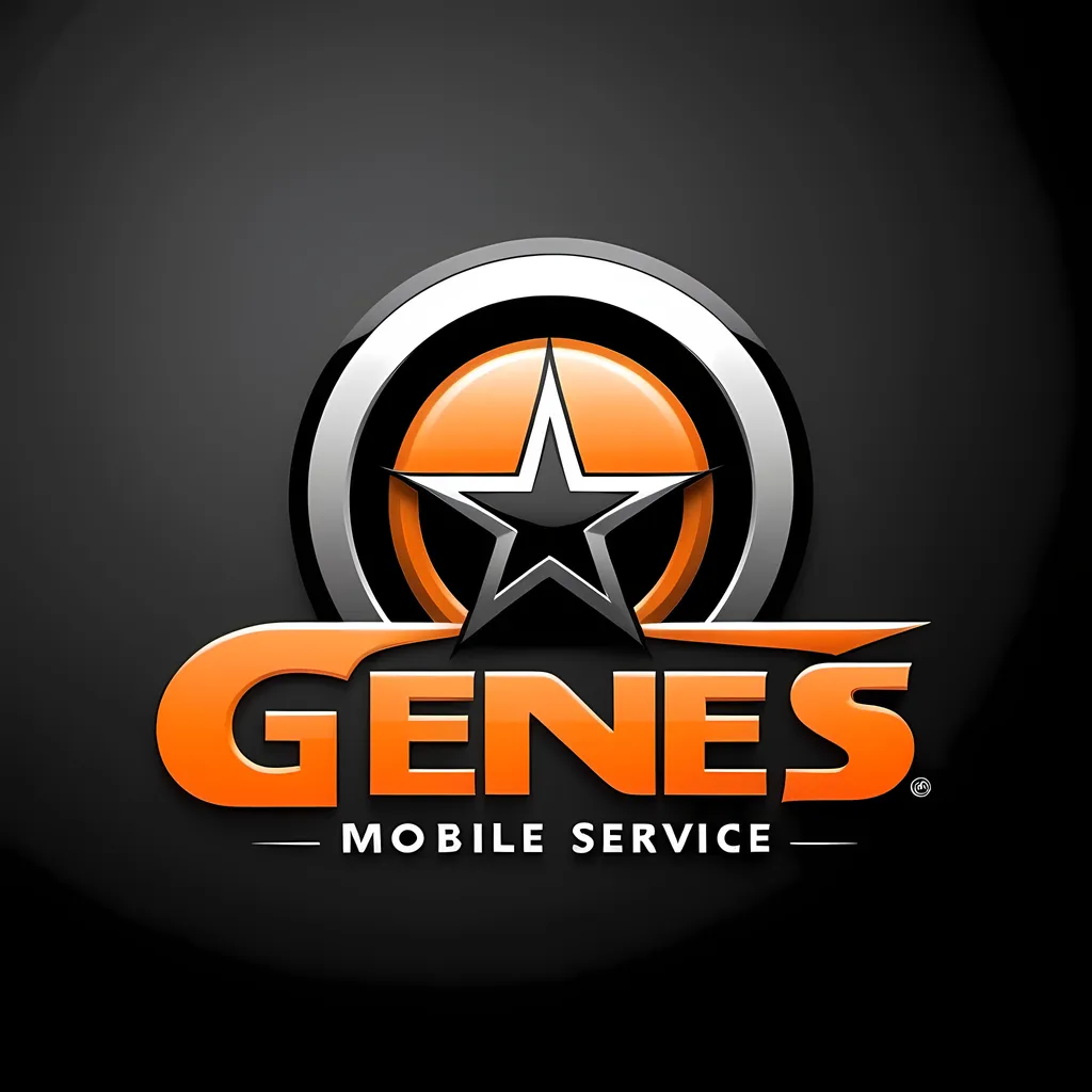 Prompt: Professional logo for Gene’s Mobile Detail Service LLC, clean car design, dark orange and black color scheme, simple yet fun, sleek finish, high quality, professional, clean design, car detailing, dark orange, black, detailed logo, modern style, professional finish, subtle touch of fun, high contrast, modern, sleek, clean lines, professional colors, bold and legible text, professional yet fun, best quality, highres, detailed, elegant font