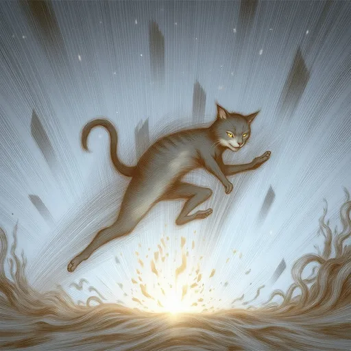 Prompt: Cat jumping
