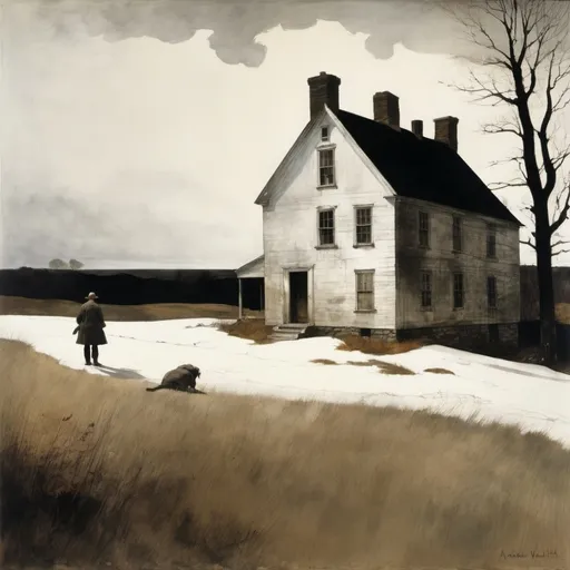 Prompt: Andrew Wyeth Painting