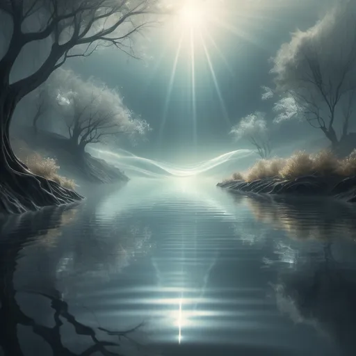 Prompt: (phrase “Why Does Nobody Remember Me in This World”), ethereal atmosphere, melancholic, mystical scenery, dreamlike landscape, soft (mute colors), intricate details, surreal elements, reflections on water, faded memories, enchanting light rays, wavy contours, sense of longing and isolation, high resolution, ultra-detailed composition.