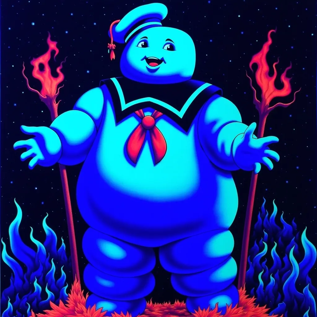 Prompt: Stay Puft Marshmallow Man (The Ghostbusters)