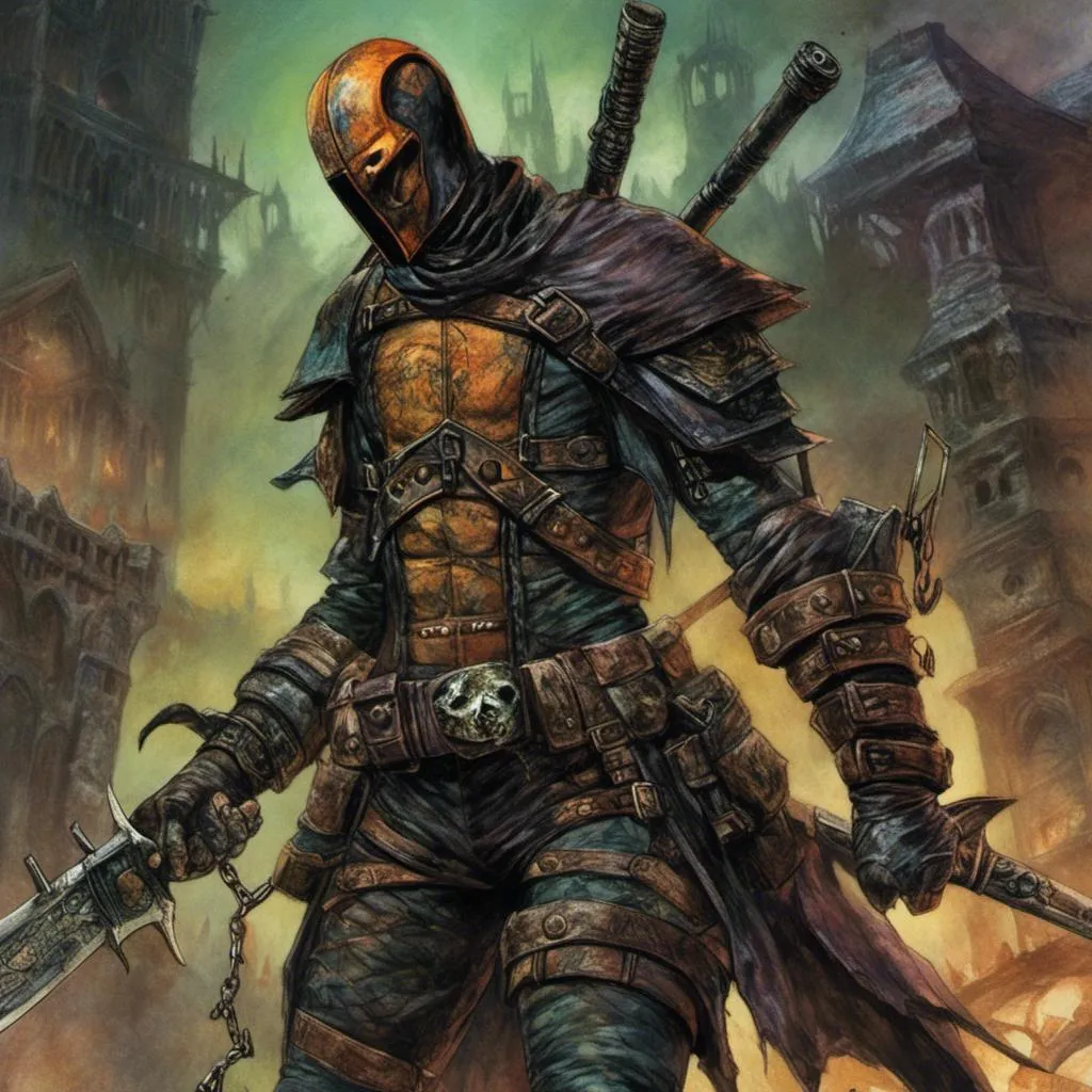 Prompt: <mymodel> Deathstroke (Detective Comics)