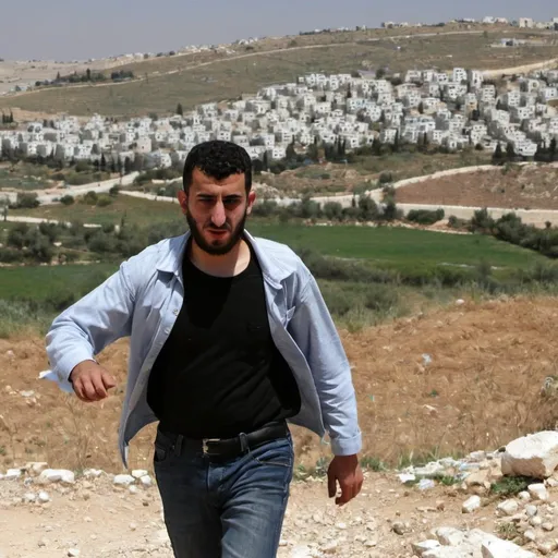 Prompt: palestinian in west bank beatten by israeli settlers