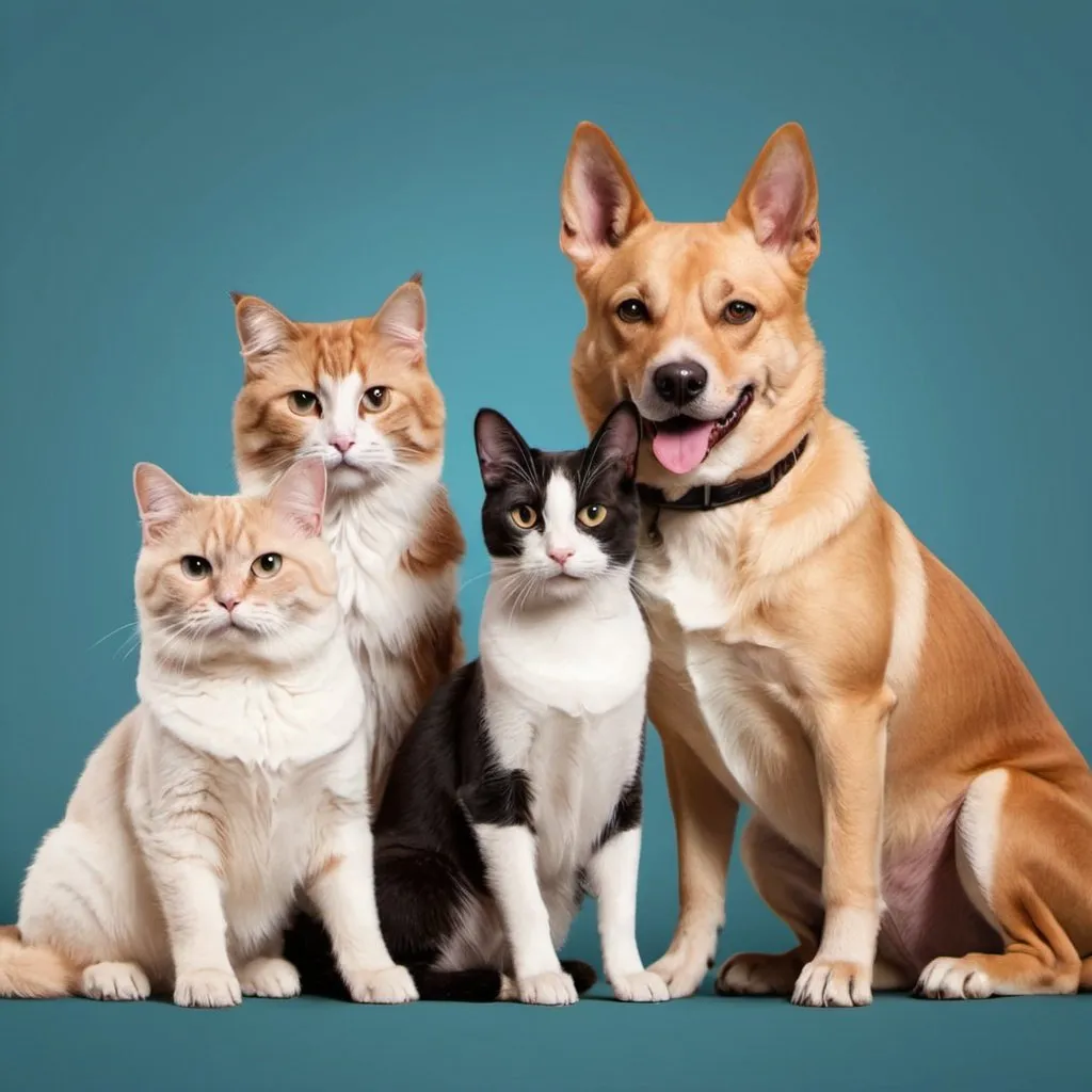 Prompt: Create banner for our team (wide 1920x 400). We are web developers which loves dogs and cats. Our name is Customer design