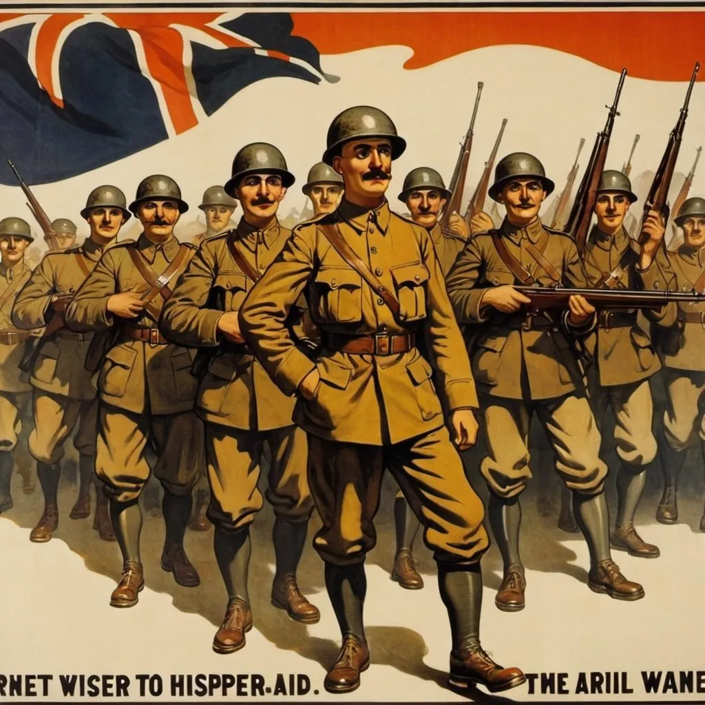 Prompt: World War I propaganda poster