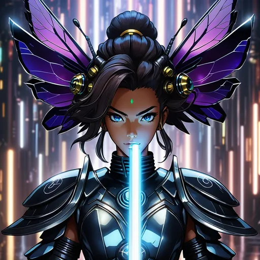 Prompt: mirror ka in the void:: blue eyed samurai geisha shogun:: techno ghost shells 

Within this 8K anime-style masterpiece, imagine not only the extraordinary humanoid carpenter bee but also a captivating Digimon companion standing by your side. The bee, with its glowing brown skin and animated afro hairstyle, exudes vitality. In your grasp, the luminous lightsaber adds an element of forceful determination, all meticulously detailed in the anime aesthetic.

Your focused expression as you tap into the force is complemented by the presence of your Digimon companion. This digital creature, intricately designed in the high-definition resolution, stands by your side, ready for the cosmic adventure. Against the futuristic dreamscape backdrop, swirling galaxies and vivid lighting create an enchanting atmosphere.

Together, you and your Digimon companion become central figures in this 8K anime masterpiece, blending dynamic character design, force manipulation, and the digital mystique of the Digimon universe, all rendered in stunning detail.