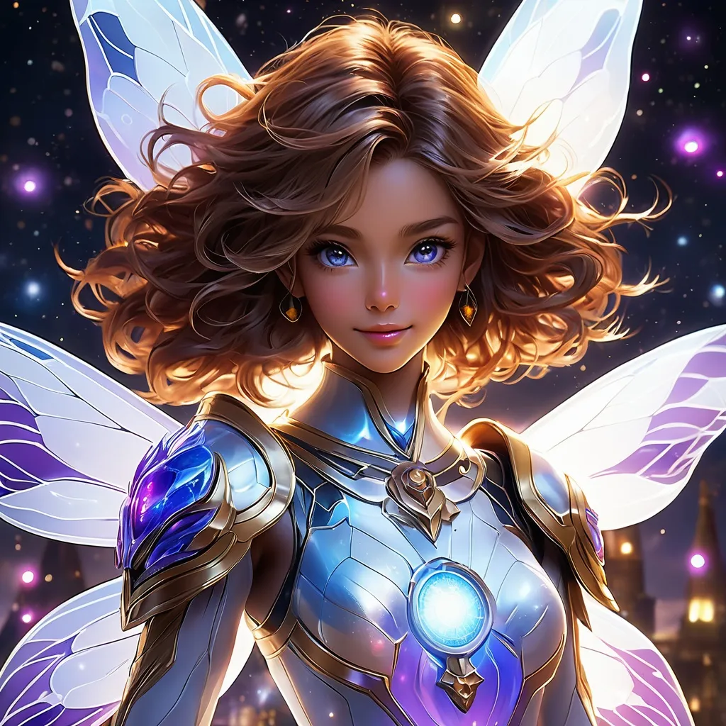 Prompt: full body, oil painting, fantasy, ((anthropomorphic furry bee girl)), red-furred-female, ((beautiful detailed face and glowing anime blue eyes)) long curly brown hair, straight hair, fox ears, rosy cheeks, smiling, looking at the viewer| Elemental star wizard wearing intricate glowing blue and white dress casting a spell, #3238, UHD, hd , 8k eyes, detailed face, big anime dreamy eyes, 8k eyes, intricate details, insanely detailed, masterpiece, cinematic lighting, 8k, complementary colors, golden ratio, octane render, volumetric lighting, unreal 5, artwork, concept art, cover, top model, light on hair colorful glamourous hyperdetailed medieval city background, intricate hyperdetailed breathtaking colorful glamorous scenic view landscape, ultra-fine details, hyper-focused, deep colors, dramatic lighting, ambient lighting god rays | by sakimi chan, artgerm, wlop, pixiv, tumblr, instagram, deviantart
Vivid purple mantis surrounded by glowing swirling iridescent violet energy as it prepares to Obliterate the world
Black guy brown skin 
Within this 8K anime-style but also a captivating Digimon companion standing by your side. The bee, with its glowing brown skin and animated afro hairstyle, exudes vitality. In your grasp, the luminous lightsaber adds an element of forceful determination, all meticulously detailed in the anime aesthetic.

Your focused expression as you tap into the force is complemented by the presence of your Digimon companion. This digital creature, intricately designed in the high-definition resolution, stands by your side, ready for the cosmic adventure. Against the futuristic dreamscape backdrop, swirling galaxies and vivid lighting create an enchanting atmosphere.

Together, you and your Digimon companion become central figures in this 8K anime masterpiece, blending dynamic character design, force manipulation, and the digital mystique of the Digimon universe, all rendered in stunning detail.
