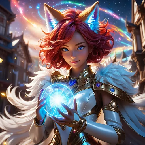 Prompt: full body, oil painting, fantasy, ((anthropomorphic furry fox girl)), red-furred-female, ((beautiful detailed face and glowing anime blue eyes)) red hair, straight hair, fox ears, rosy cheeks, smiling, looking at the viewer| Elemental star wizard wearing intricate glowing blue and white dress casting a spell, #3238, UHD, hd , 8k eyes, detailed face, big anime dreamy eyes, 8k eyes, intricate details, insanely detailed, masterpiece, cinematic lighting, 8k, complementary colors, golden ratio, octane render, volumetric lighting, unreal 5, artwork, concept art, cover, top model, light on hair colorful glamourous hyperdetailed medieval city background, intricate hyperdetailed breathtaking colorful glamorous scenic view landscape, ultra-fine details, hyper-focused, deep colors, dramatic lighting, ambient lighting god rays | by sakimi chan, artgerm, wlop, pixiv, tumblr, instagram, deviantart
Vivid purple mantis surrounded by glowing swirling iridescent violet energy as it prepares to Obliterate the world
Black guy brown skin 
Within this 8K anime-style but also a captivating Digimon companion standing by your side. The bee, with its glowing brown skin and animated afro hairstyle, exudes vitality. In your grasp, the luminous lightsaber adds an element of forceful determination, all meticulously detailed in the anime aesthetic.

Your focused expression as you tap into the force is complemented by the presence of your Digimon companion. This digital creature, intricately designed in the high-definition resolution, stands by your side, ready for the cosmic adventure. Against the futuristic dreamscape backdrop, swirling galaxies and vivid lighting create an enchanting atmosphere.

Together, you and your Digimon companion become central figures in this 8K anime masterpiece, blending dynamic character design, force manipulation, and the digital mystique of the Digimon universe, all rendered in stunning detail.
