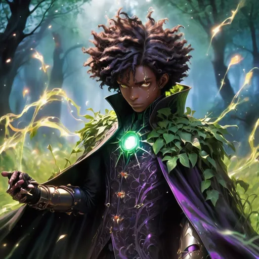 Prompt: Grass Green Iron Man suit, covered in grass and vines and blasting seeds out of a shoulder cannon

In the futuristic dreamscape, visualize a black vampire, a fusion of Van Helsing's Gothic aesthetics and Twilight's sparkly allure, draped in a transformative Akatsuki cloak. Detailed in 8K anime style, this enigmatic figure boasts not only the cloak but also sparkly skin, reminiscent of Twilight's vampire lore.

The ethereal patterns of the cloak complement the sparkling brown skin, with afro hair creating a mesmerizing interplay of light and shadow. A mysterious yo-kai mask conceals the vampire's identity, adding an extra layer of allure to this supernatural being with a touch of Van Helsing's dark mystique. Swirling galaxies and vibrant lighting enhance the 8K resolution, immersing the scene in a captivating blend of Gothic fantasy, modern allure, and anime artistry. As the vampire channels otherworldly forces, the dreamscape becomes a visual journey into a realm where vampire lore, Van Helsing's legacy, and anime mysticism converge.